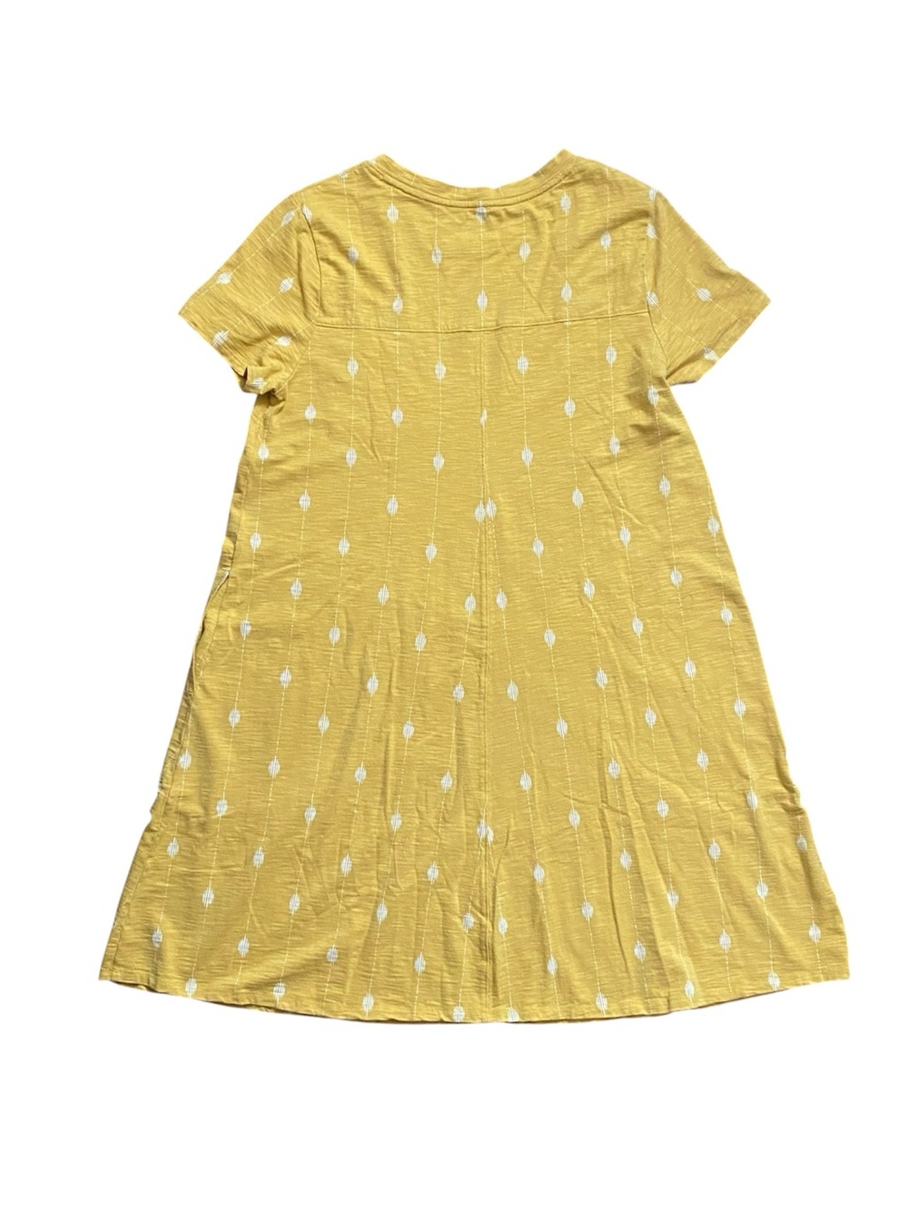 Duluth Trading Co A-Line T-shirt Dress Women’s Medium Yellow - Picture 3 of 6